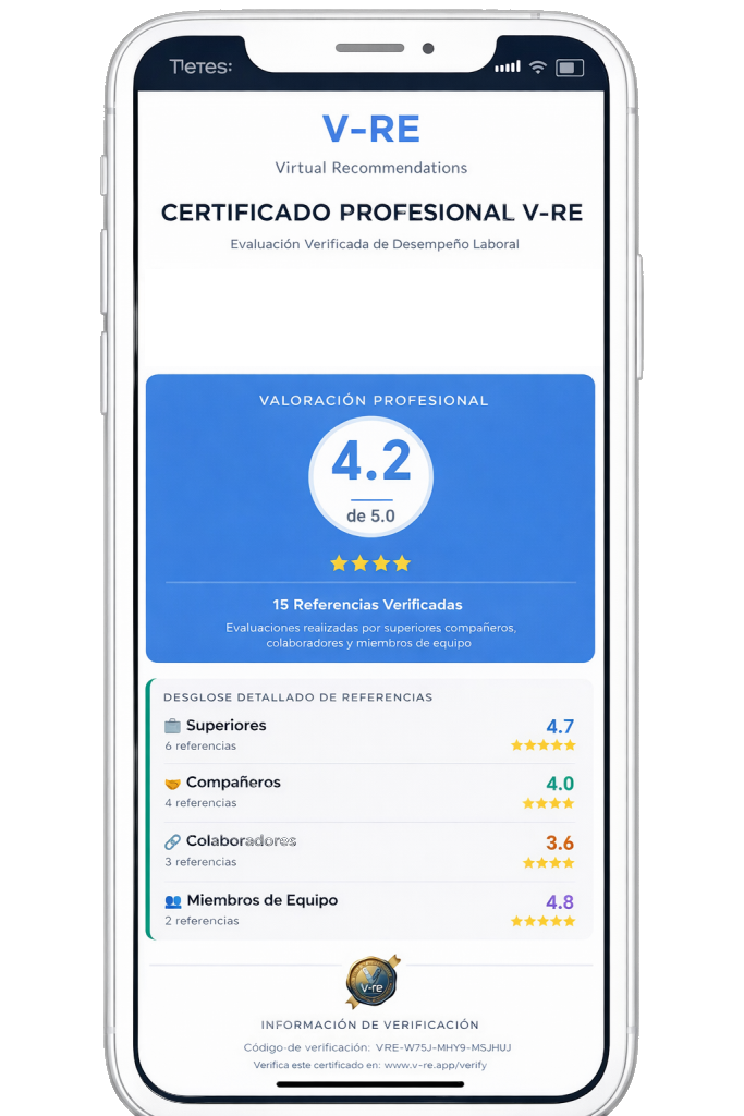 Certificados V-RE